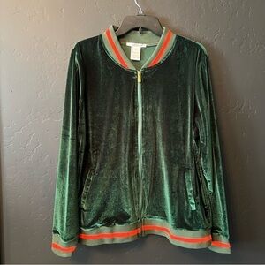 K. Jordan Women's green Long Sleeve Jacket Size: 1X